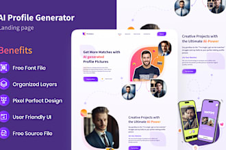 design aesthetic landing page in figma or xd