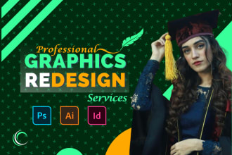 do graphic design in adobe photoshop, illustrator, indesign and canva templates