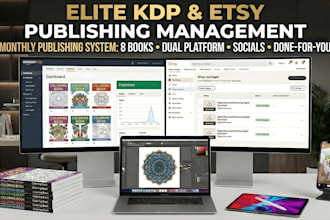 create and publish your KDP and etsy coloring books monthly
