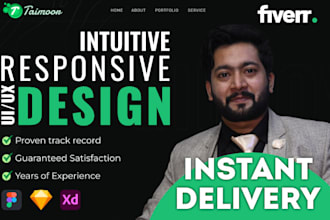 design visually appealing UI UX responsive design
