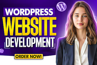 build a professional wordpress business website, wordpress website development