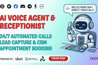 build an ai voice agent and ai receptionist with vapi, retell, and CRM