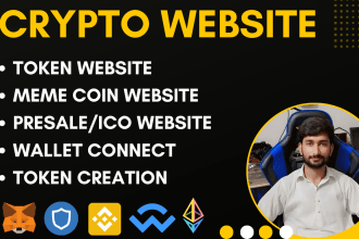 create crypto token meme coin presale website with wallet connect