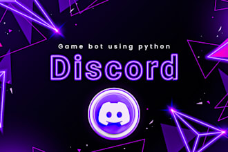 make a game in discord bot using python