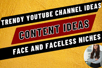 find trendy youtube channel names content ideas and profitable niches