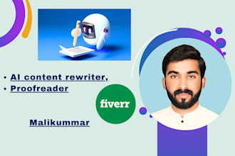 be your ai content rewriter and proofreader