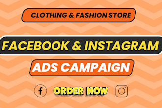 setup your clothing and fashion store facebook ads campaign, instagram ads