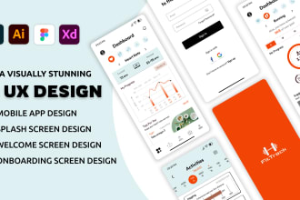 craft 5 star onboarding, splash screen, mobile app design in 24 hours
