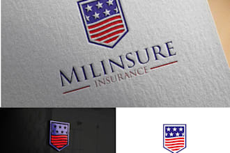 make exclusive minimalist insurance logo design