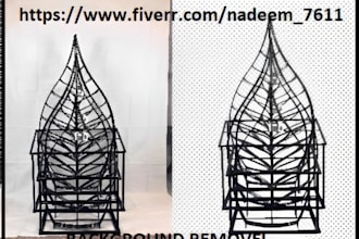 background remove from 6 complex images