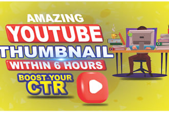 create youtube thumbnail with amazing quality in 2 hours
