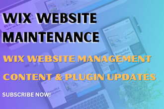 do wix website maintenance