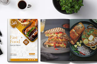 design flyer, price list, invoice, one pager, brochure