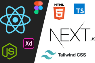 create a modern website using react js , next js and tailwind css