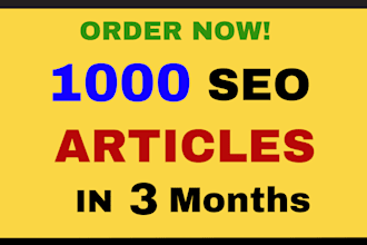 write 1000 high quality articles with jasper ai in 3 months