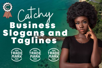 catchy brand name, business names, slogans and catchy logo