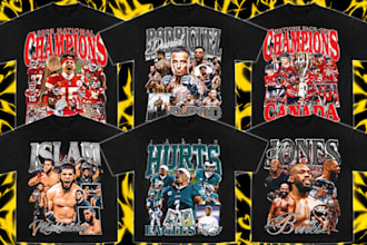 design a crazy 90s vintage bootleg rap tee shirt old school