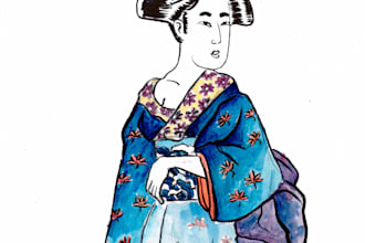 draw an japanese style illustration