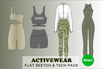 design your activewear and sportswear fashion collection