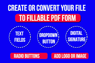 create , convert to fillable PDF, editable pdf form quickly