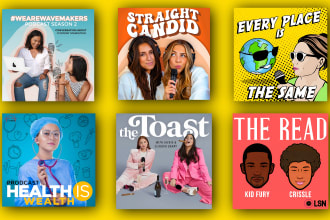 create eye catching podcast artwork and podcast cover