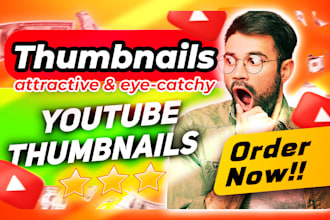 design eye catchy youtube thumbnails for you