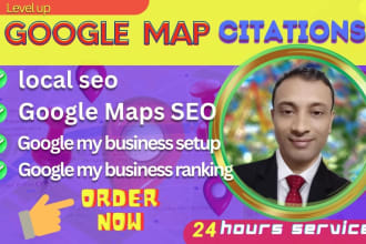 do 5000 google map citations and my business setup for ranking with local SEO