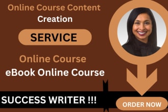 write ebook online course, online course content, ebook writing course