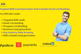 do targeted b2b lead generation and linkedin email list building