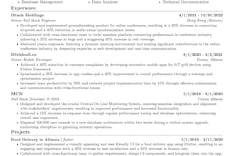 craft your technical resume to perfection and appropriate exaggeration in latex