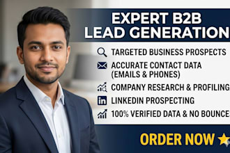 b2b lead generation by web research