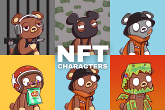 create unique nft or pfp cartoon for you