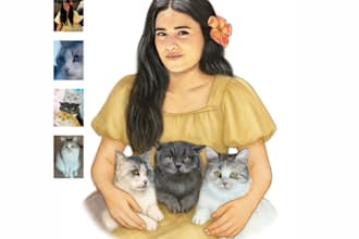 draw realistic colored portrait, sketch from photos
