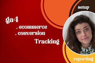 setup google analytics ga4 ecommerce tracking and conversion tracking with GTM