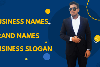 provide creative business names and catchy slogans