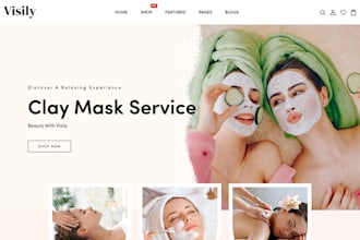 design a beauty salon, cosmetic, fashion, spa website