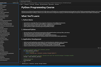 teach you python programming from beginners to advance
