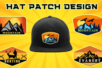 design patches, badges, stikeres, logoes and vinyl decal for cap, hat, vehicle