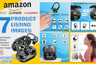 design amazon product infographic and amazon listing images
