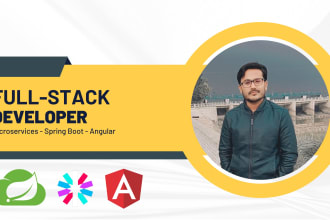 build a full stack website using spring boot microservices and angular