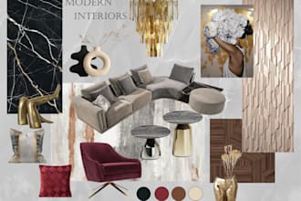 create interior design mood boards