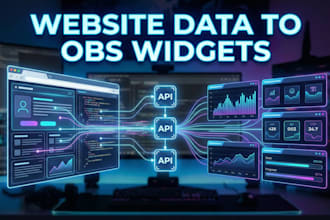 transform any websites data into obs widgets