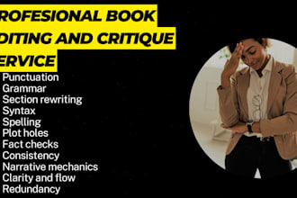 professionally edit and critique your book