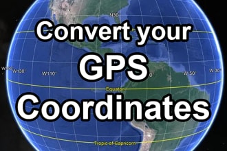 convert gps coordinates to any gps coordinates accurately
