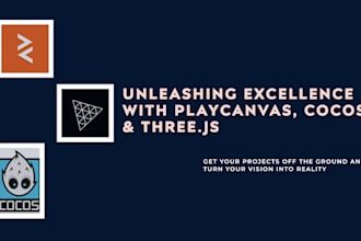 develop web app or game using playcanvas , cocos , threejs
