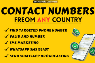 b2b linkedin email list personal direct mobile phone number and whatsapp number