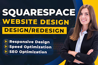 build squarespace website, design or redesign squarespace, website development
