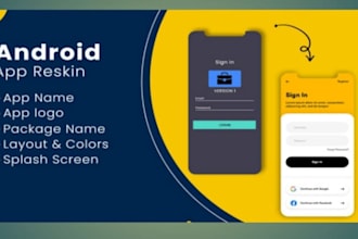 reskin, modify, redesign your flutter app,figma to flutter,flutter with firebase
