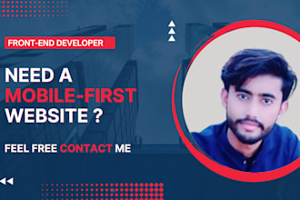 build your mobile first website as a front end developer