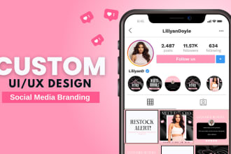 create 7 social media post design, social media templates